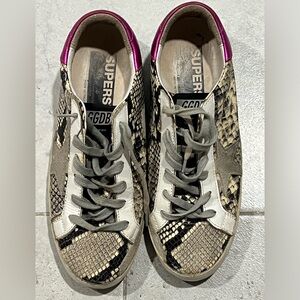 Women’s Golden Goose Snake Effect Superstar EU Size 40